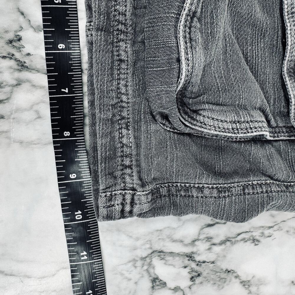 Free People Cayman Cargo Shorts Smocked Pockets Womens Small Gray Mid Rise - Picture 10 of 12